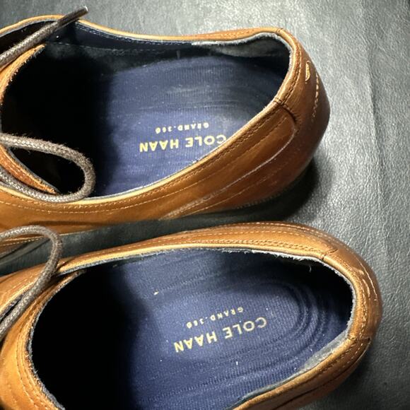 Cole Haan Men's 11.5 Grand 360 Brown Leather Cap Toe Oxford Dress Shoes - BP - Picture 5 of 14